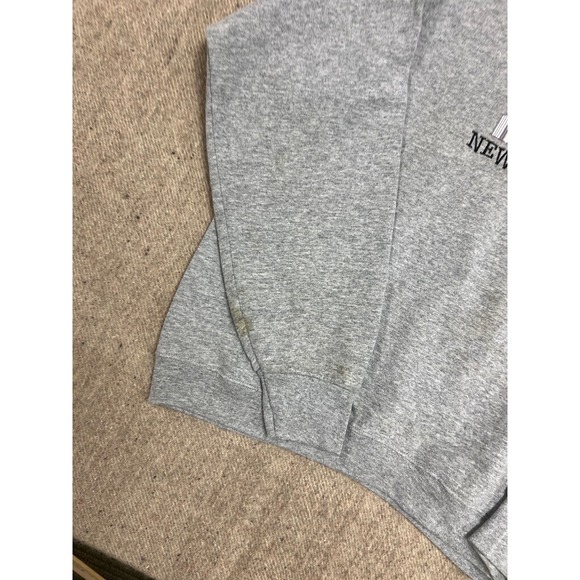 Vintage New York City Sweatshirt Mens Large Gray 1990s Embroidered NYC - Picture 5 of 10